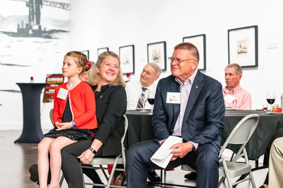 Steve Brown poses at a reception