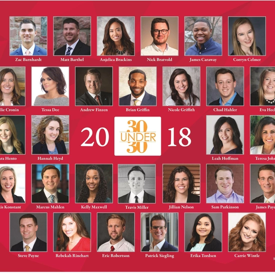 Composite of the 30 Under 30 Class of 2018