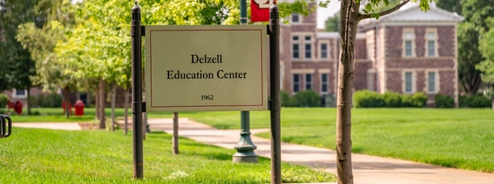 Delzell Education Center sign