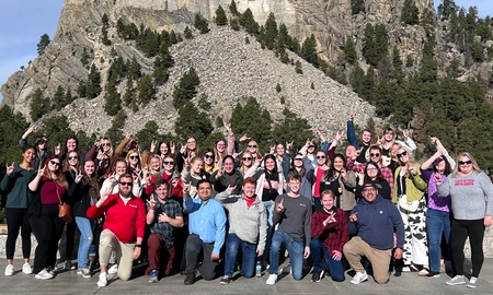 PSLI group in front of Mount Rushmore