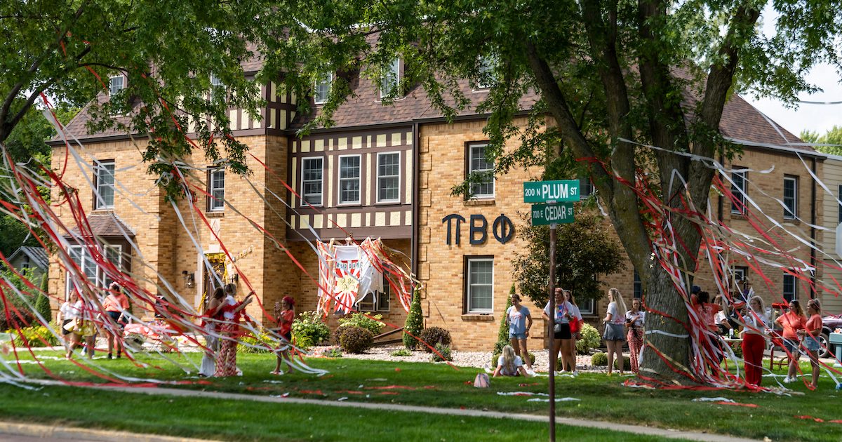 The Pi Beta Phi sorority house.
