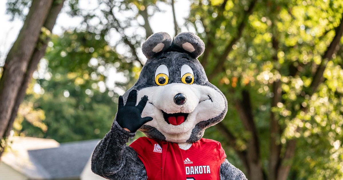 Charlie Coyote at the Dakota Days parade
