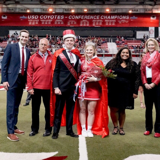 Dakota Days throwback of royalty crowning at the football game