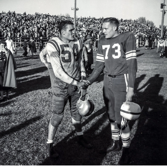 Dakota Days throwback of USD football players