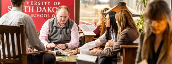 USD Law students working on a project together