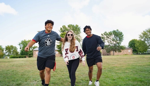 Students showing off USD gear
