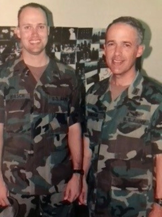 Lt. Col. Scott Hirsch with dad, Col. John Hirsch