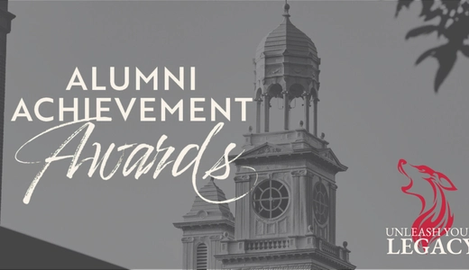 Unleash Your Legacy Alumni Achievement Awards graphic