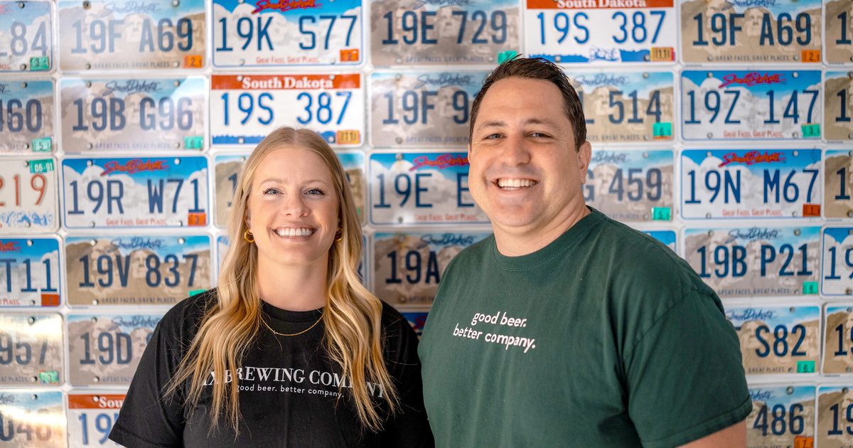 Katey Ulrich and Ed Gerrish at the XIX Brewing Company