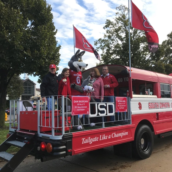 Big Red Bus in D-Days Parade