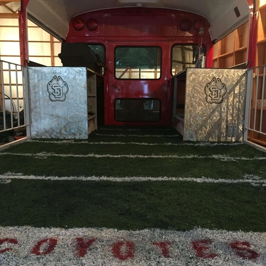 Turf on bus extension