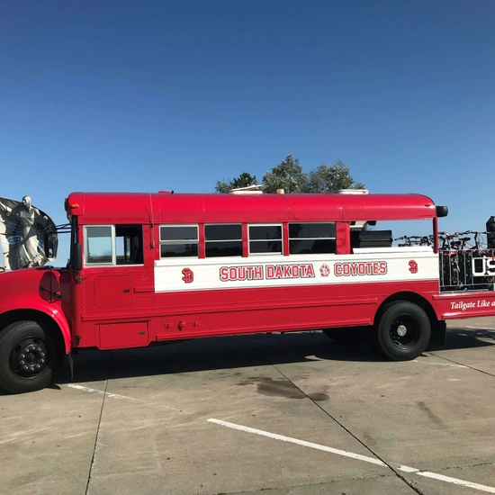 Side of renovated bus